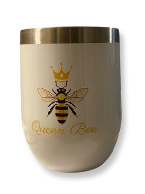 Queen Bee 12 Ounce Stainless Steel Wine
Tumbler.